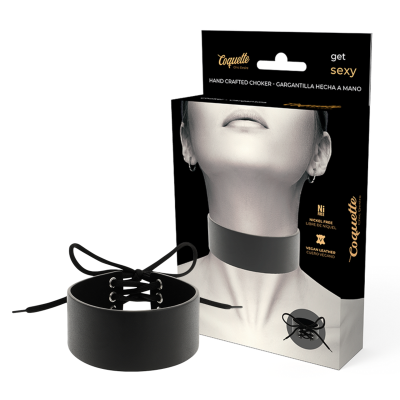 COQUETTE ACCESSORIES Ras Cou Cuir Végan - Aura Intime