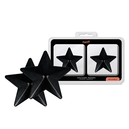COQUETTE ACCESSORIES Cache-Malin Étoiles Noires - Aura Intime