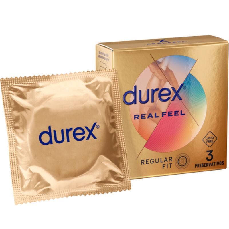 DUREX CONDOMS Préservatifs Real Feel 3 Unités - Aura Intime