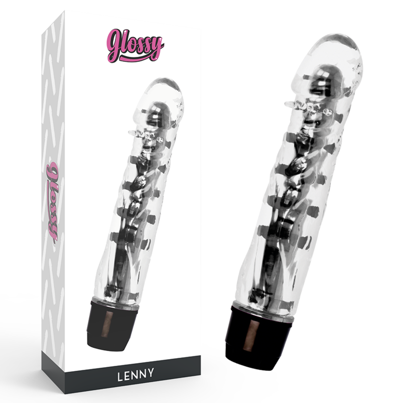 GLOSSY Vibrateur Lenny Noir - Aura Intime