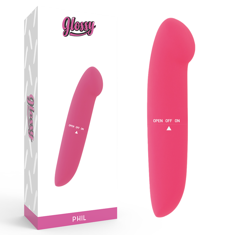 GLOSSY Vibrateur Phil Rose - Aura Intime