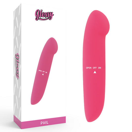 GLOSSY Vibrateur Phil Rose - Aura Intime