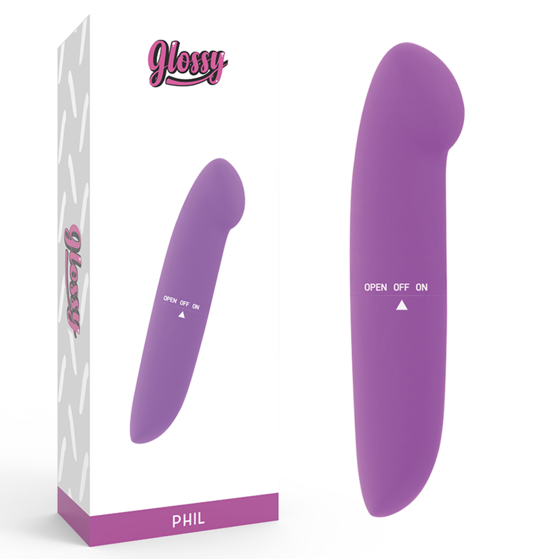 GLOSSY Vibrateur Phil Violet - Aura Intime