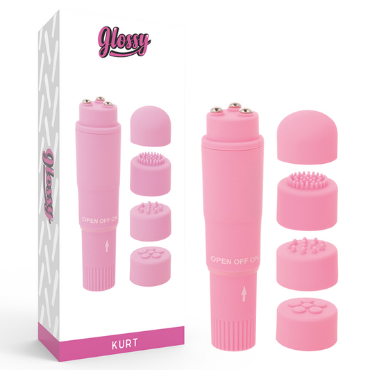 GLOSSY Masseur Poche Kurt Rose - Aura Intime