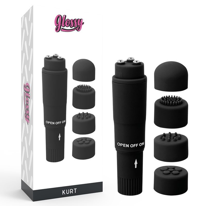 GLOSSY Masseur Poche Kurt Noir - Aura Intime