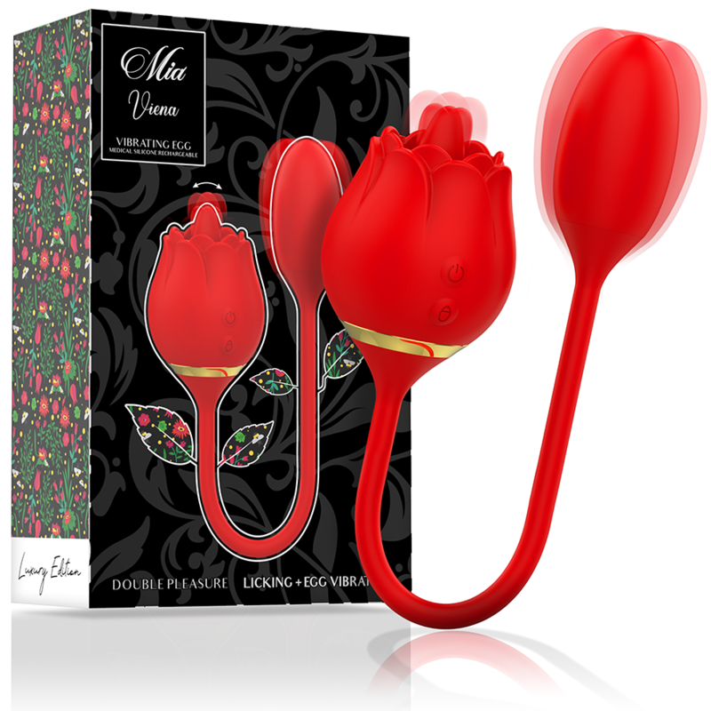 MIA Vienna Double Plaisir Léchant + Oeuf Vibrant - Aura Intime