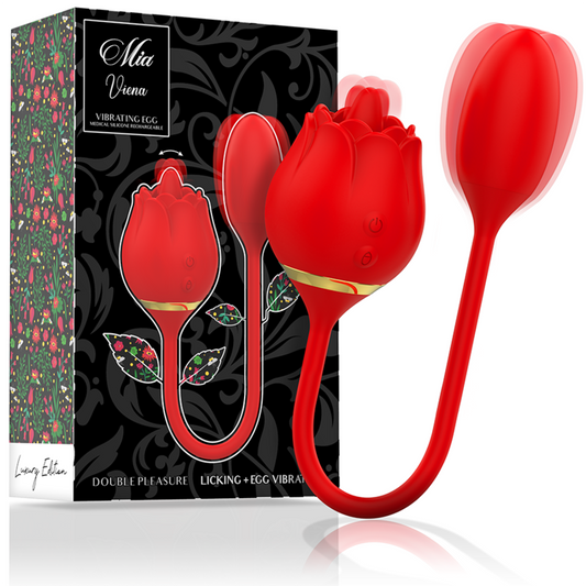MIA Vienna Double Plaisir Léchant + Oeuf Vibrant - Aura Intime