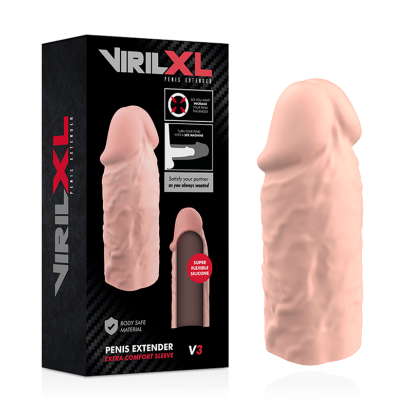VIRILXL EXTENSION NATURELLE PÉNIS SILICONE LIQUIDE V3 — vue détaillée