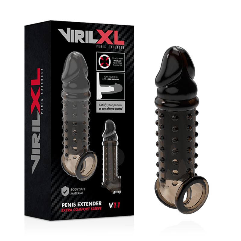 VIRILXL EXTENSION GAINE PÉNIS V11 NOIR — vue détaillée