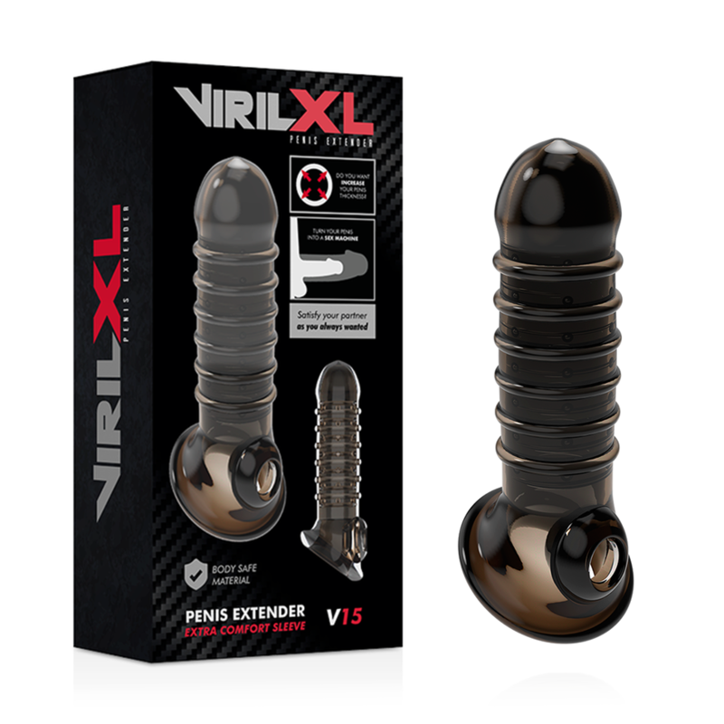 VIRILXL - Extension Et Gaine De Pénis V15 Noire