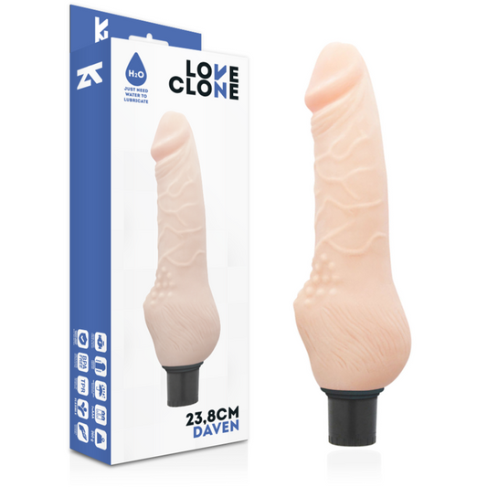 LOVECLONE Daven Autolubrification Réaliste 23.8 Cm -O- 3.8 Cm - Aura Intime