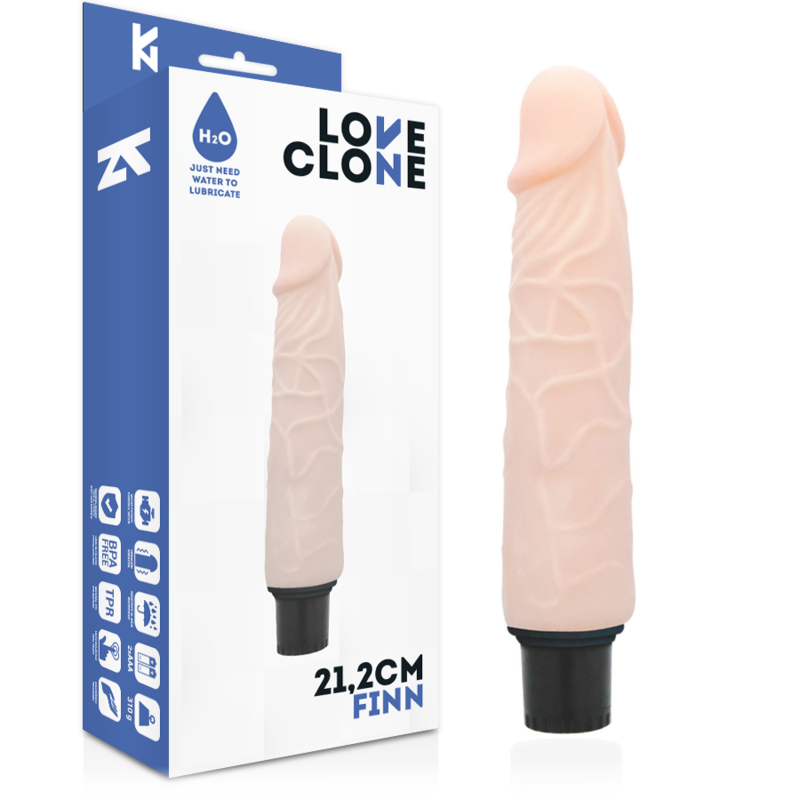 LOVECLONE Vibrateur Autolubrifiant Finn 21.2 Cm -O- 3.8 Cm - Aura Intime