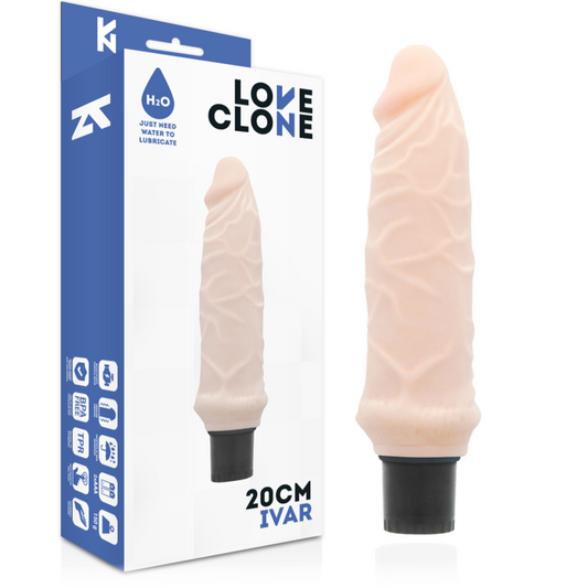 LOVECLONE Vibrateur Autolubrifiant Ivar 20 Cm -O- 3.7 Cm - Aura Intime