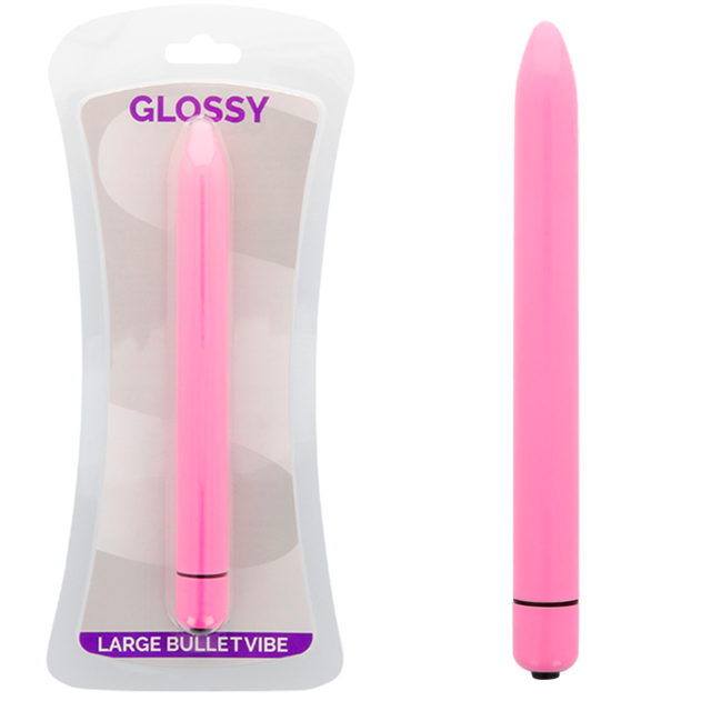 GLOSSY Vibrateur Slim Deep Rose - Aura Intime