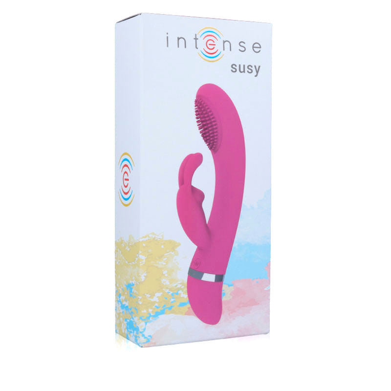 INTENSE HIGH TECH Vibrateur Oscillant Susy Silicone Lapin Rose — vue alternative