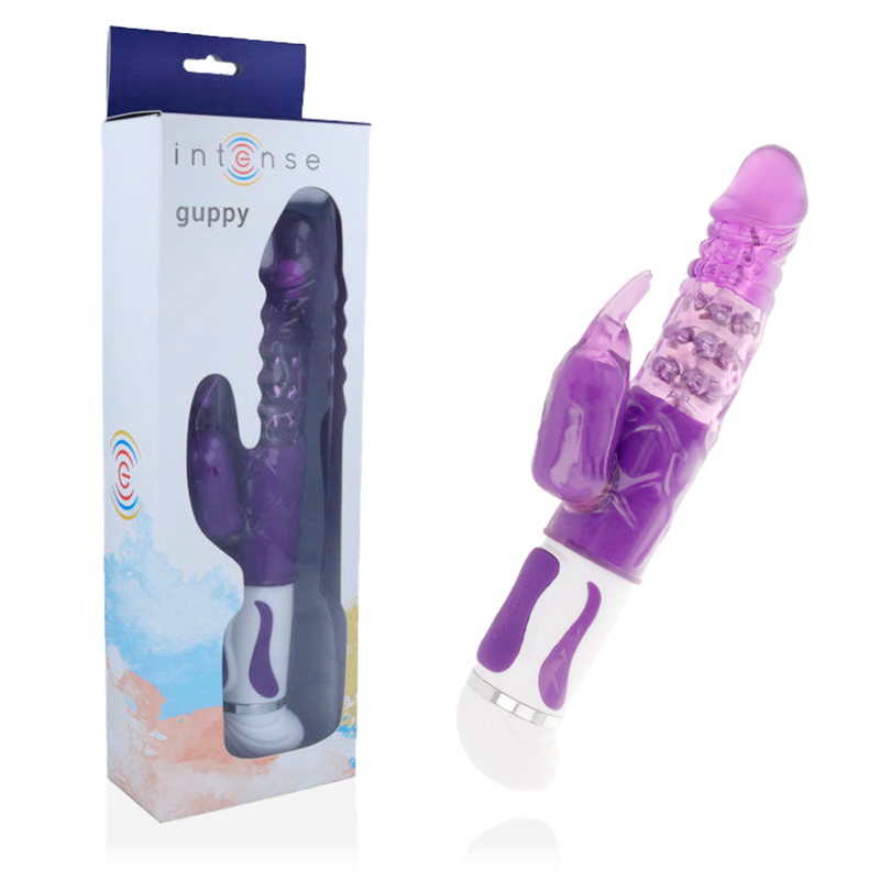 INTENSE HIGH TECH Vibrateur Rotateur Guppy Lilas - Aura Intime