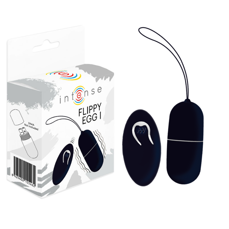 INTENSE REMOTE CONTROL Oeuf Vibrant Flippy I Télécommande Noir - Aura Intime