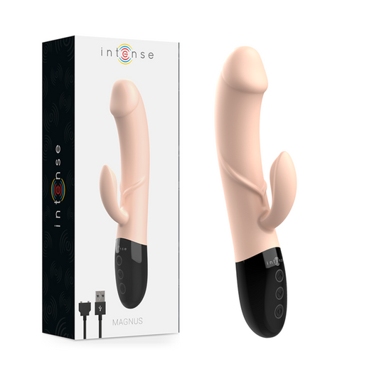 INTENSE HIGH TECH Vibrateur Rechargeable Naturel Magnus Dual - Aura Intime