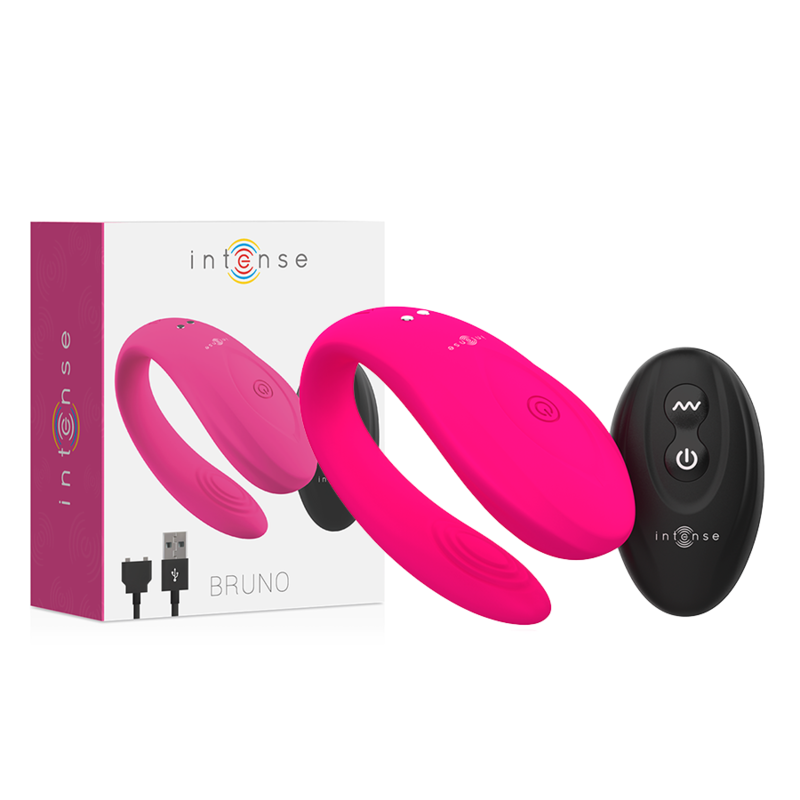 INTENSE REMOTE CONTROL Bruno Partner Double Plaisir Rose — vue détaillée