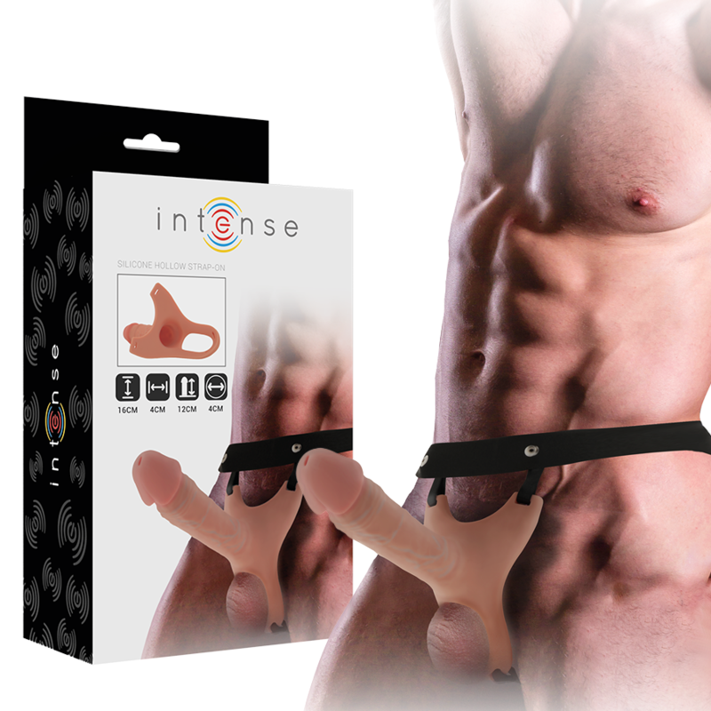 INTENSE FOR HIM HARNAIS CREUX GODE SILICONE 16 X 3,5 CM - Aura Intime