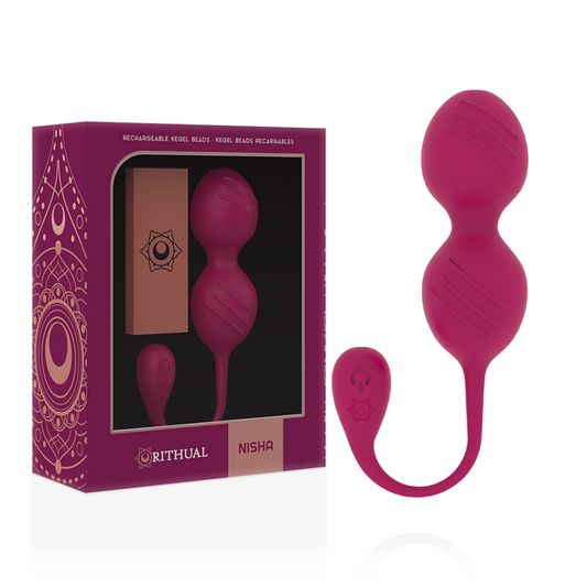 RITHUAL Balles Kegel Vibrantes Rechargeables Nisha Orchidée - Aura Intime