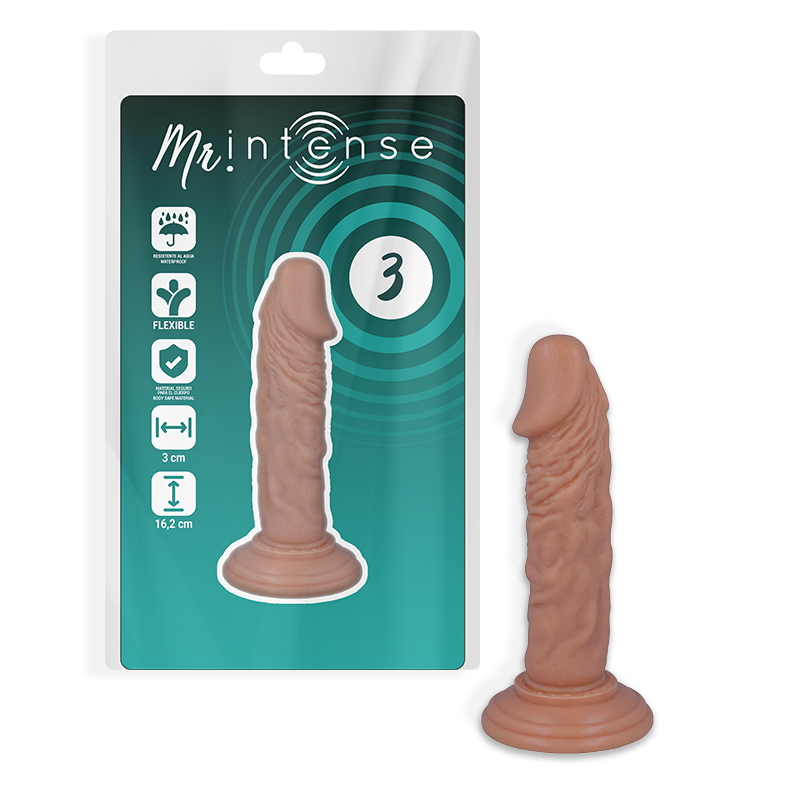 MR. INTENSE DILDOS 3 PÉNIS RÉALISTE 16.2 CM -O- 3 CM - Aura Intime
