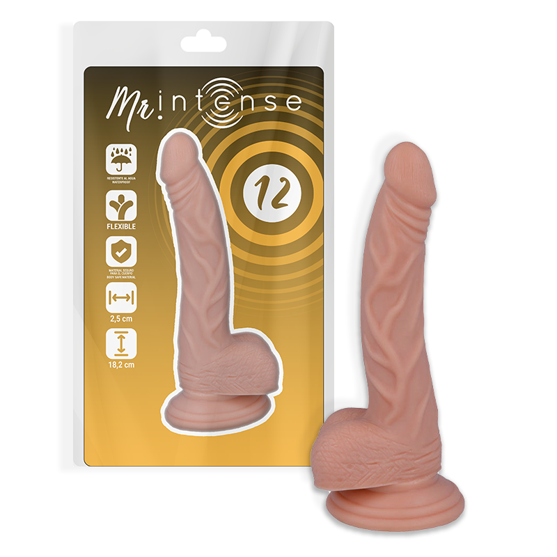 MR INTENSE - 12 Pénis Réaliste 18.2 Cm -O- 2.5 Cm