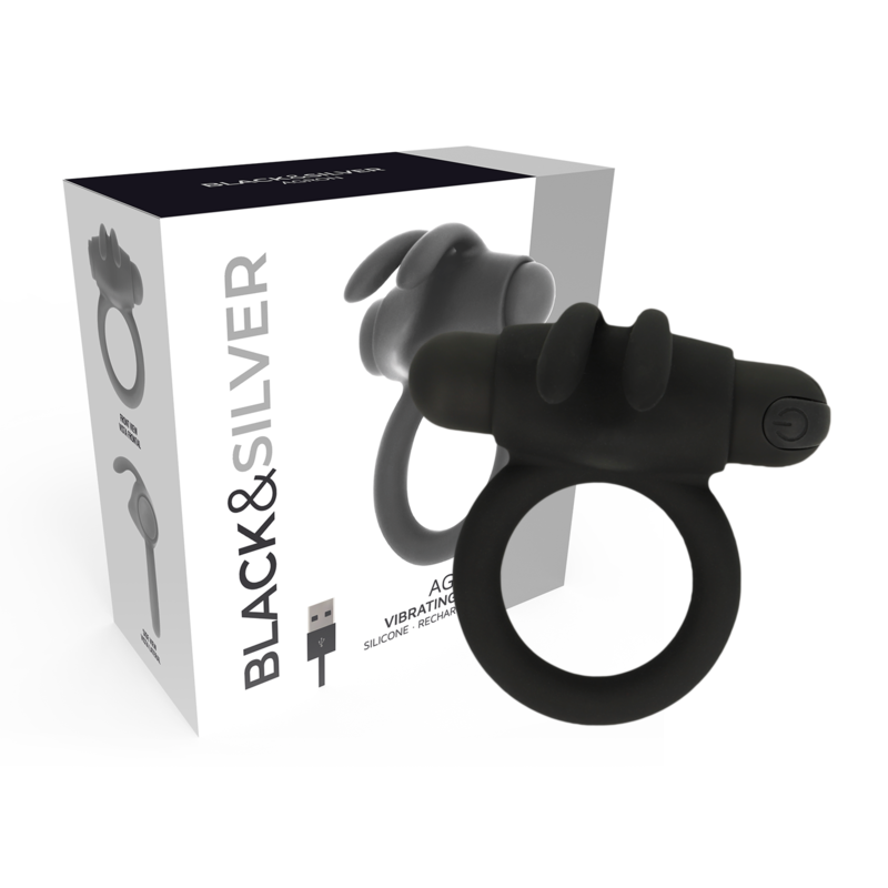 Black&Silver- Bague Agron 2.O