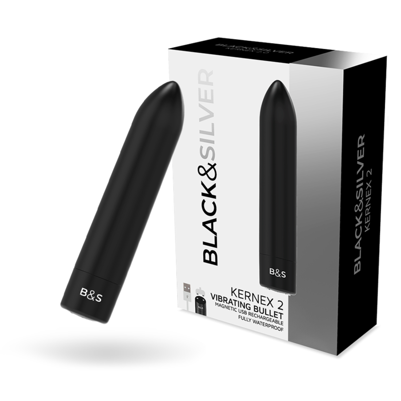 BLACK&SILVER Balle Magnétique Vibrante Noire Kernex 2 - Aura Intime