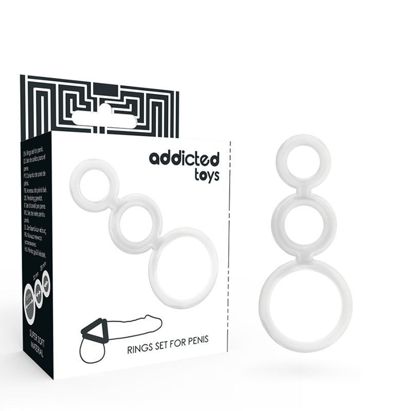 ADDICTED TOYS Ensemble Danneau Pénis Transparent - Aura Intime
