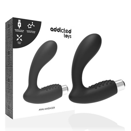 ADDICTED TOYS Vibrateur Prostatique Rechargeable Modèle 5 - Noir - Aura Intime