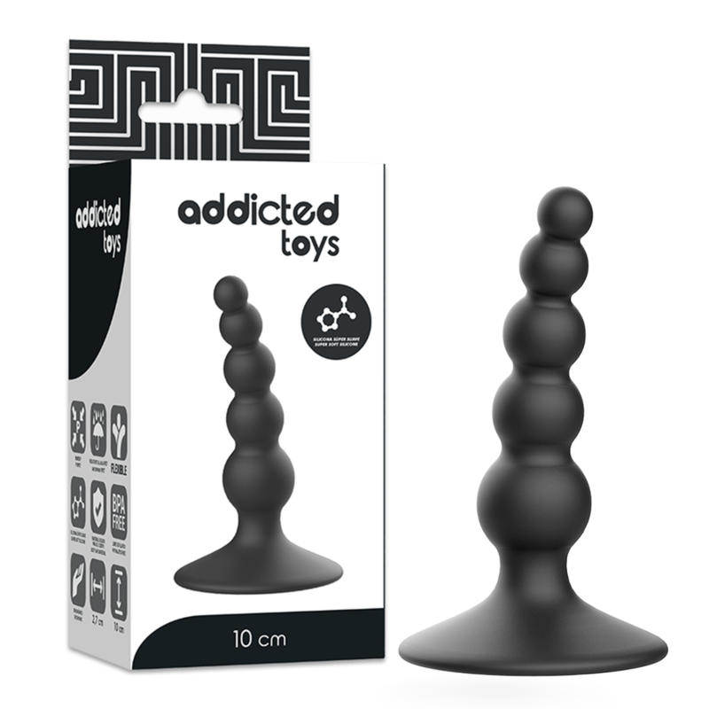 ADDICTED TOYS Plug Sexuel Anal 10 Cm Noir - Aura Intime