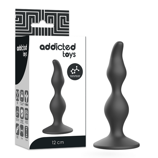 ADDICTED TOYS Plug Sexuel Anal 12 Cm Noir - Aura Intime