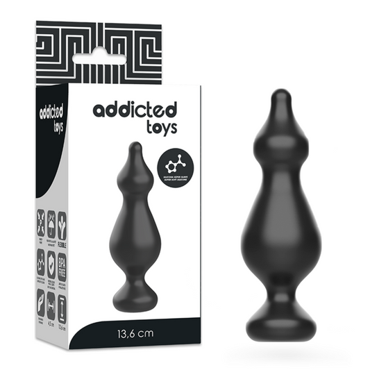 ADDICTED TOYS Plug Sexuel Anal 13.6 Cm Noir - Aura Intime