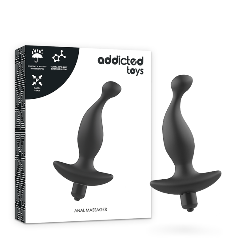 ADDICTED TOYS Masseur Anal Vibration Noire Modèle 1 - Aura Intime