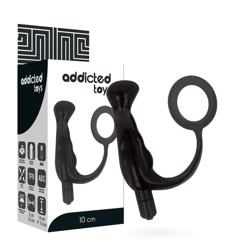 ADDICTED TOYS Vibrateur Prost Tico Noir 10 Cm - Aura Intime
