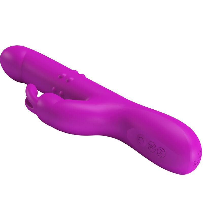 PRETTY LOVE Vibrateur Reese Rotation Violet — vue arrière