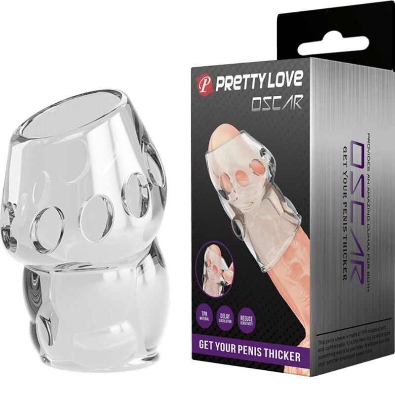 PRETTY LOVE MALE ÉPAISSISSANT PÉNIS TRANSPARENT OSCAR - Aura Intime