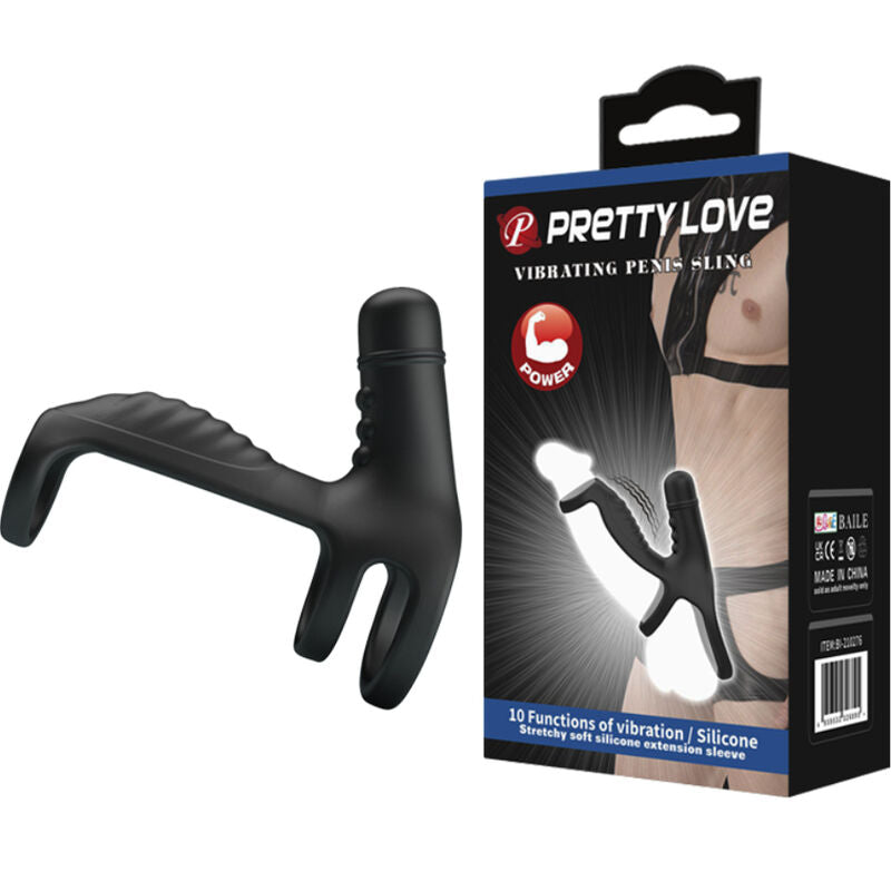 PRETTY LOVE MALE MANCHON DEXTENSION SILICONE SOUPLE ÉLASTIQUE — vue détaillée