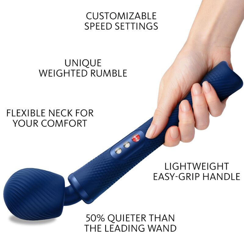 FUN FACTORY Vim Baguette Rumble Vibrante Rechargeable Silicone Bleu M... — vue détaillée