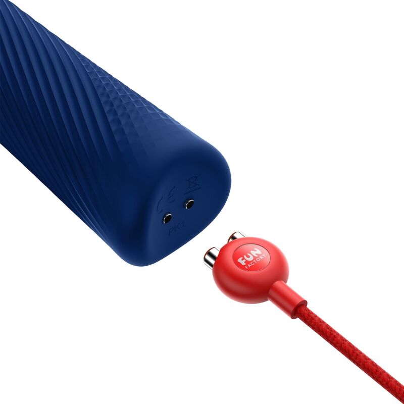 FUN FACTORY Vim Baguette Rumble Vibrante Rechargeable Silicone Bleu M... — vue arrière