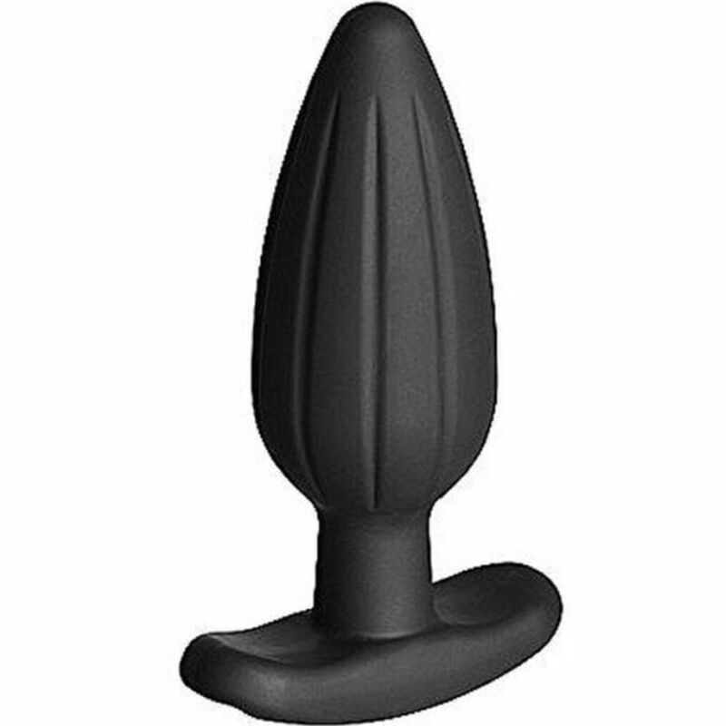 ELECTRASTIM Silicone Noir Rocker Anal Plug Grand — vue détaillée