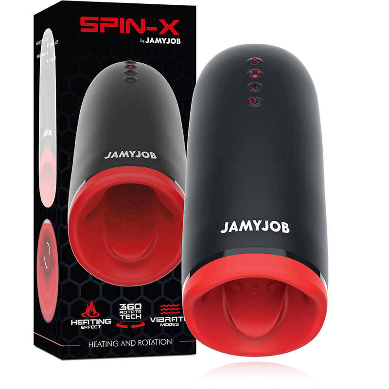 JAMYJOB Masturbateur Chauffant Rotation Spin-X — vue détaillée