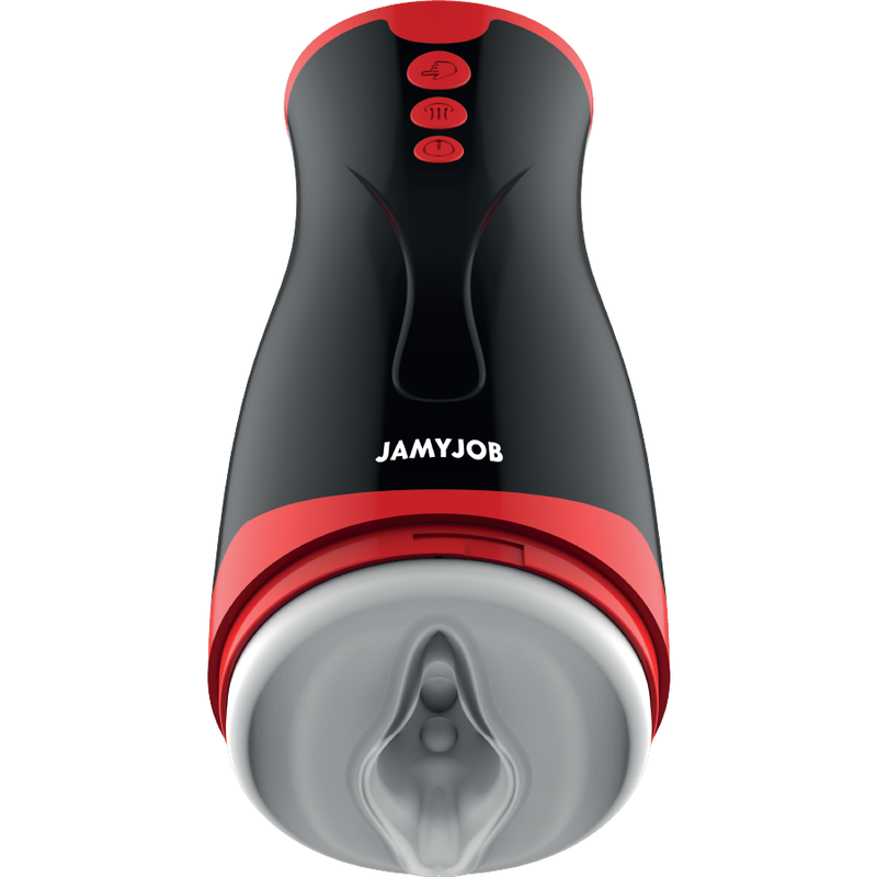 JAMYJOB Masturbateur Compression Vibration Jango — accessoires inclus