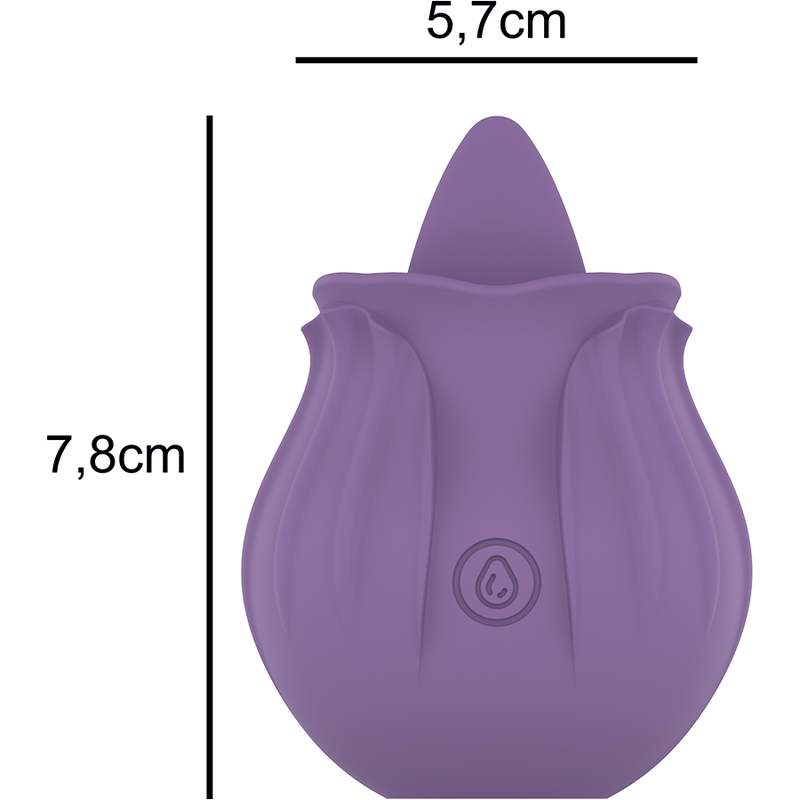 INTENSE FUN TOYS Violet Cl Toris Stimulateur 10 Vibrations Lilas — vue arrière