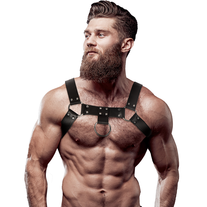 FETISH SUBMISSIVE ATTITUDE Harnais Poitrine Éco-Cuir Hommes - Aura Intime