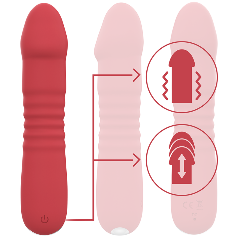 INTENSE - Juni Up & Down 10 Vibrations Rouges