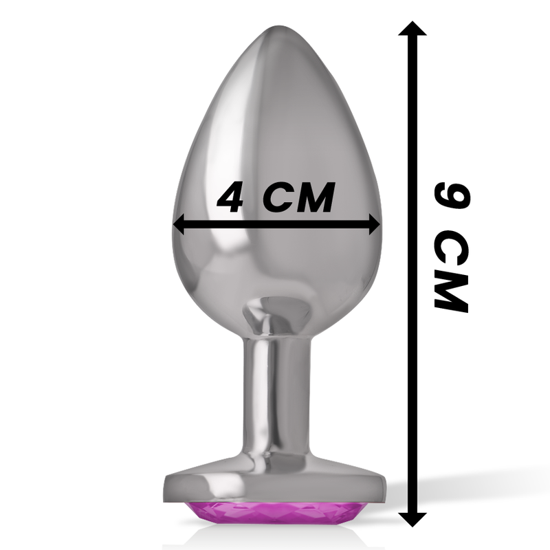 INTENSE ANAL TOYS Plug Anal Métal Aluminium Coeur Rose Taille L — vue arrière