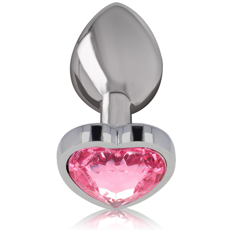 INTENSE ANAL TOYS Plug Anal Métal Aluminium Coeur Rose Taille L — vue détaillée