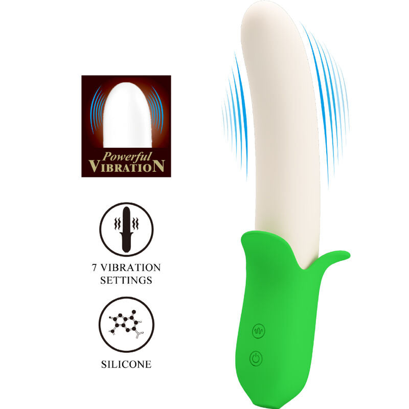 PRETTY LOVE BANANA KNIGHT SUPER PUISSANCE 7 VIBRATIONS SILICONE — vue alternative